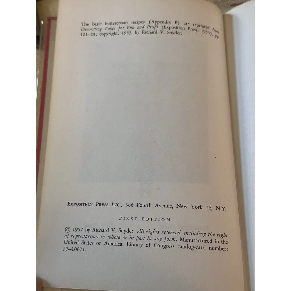 65 Buttercream Flowers Illustrated Snyder, Richard 1st Edition No DJ‎ 1957